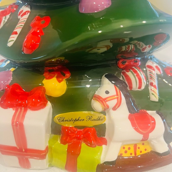 Christopher Radko Christmas Tree Cookie Jar Retired 2011 - Picture 4 of 6